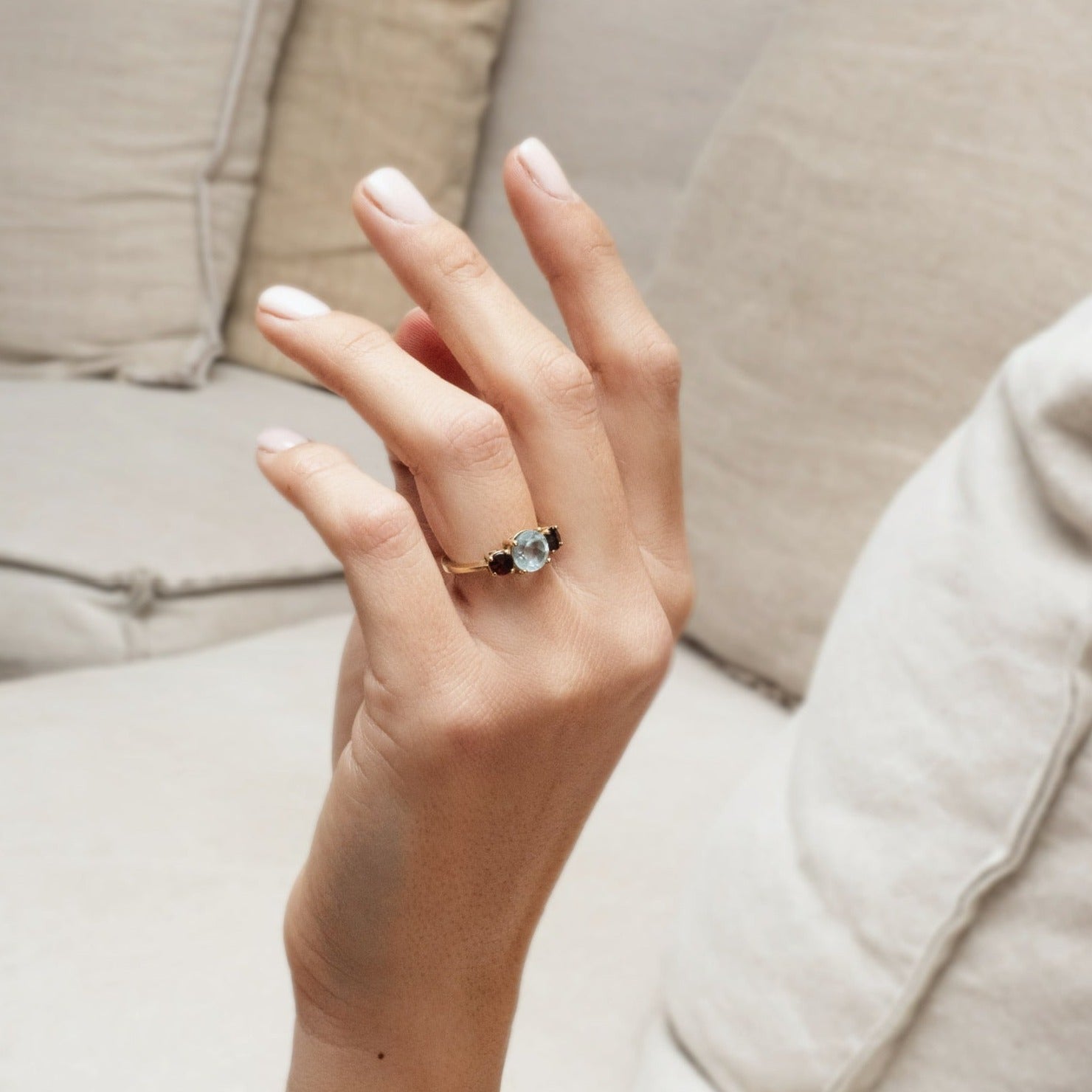 Aguamarina y Granates