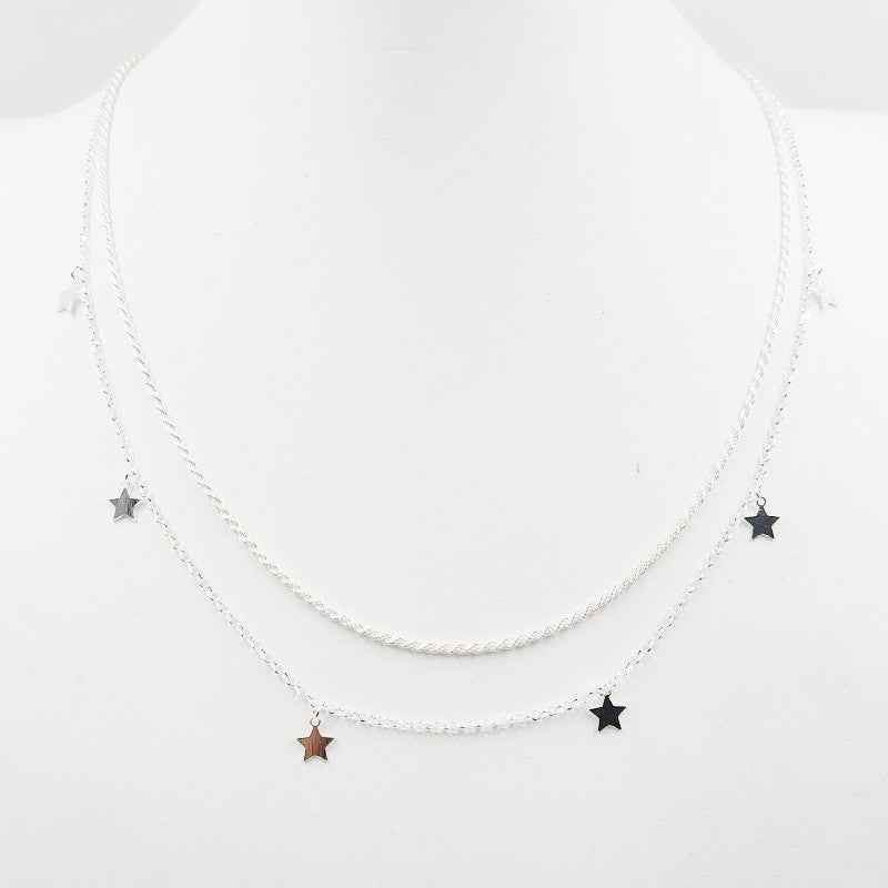 Collar Doble de estrellas